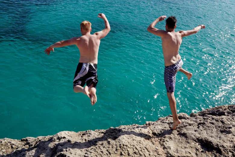 Enjoying the Blue Lagoon