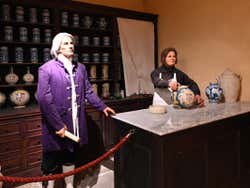 Wax figures of the the former Knights