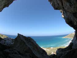 A panoramic view over the island of Gozo