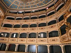 Grandstands inside the Manoel Theatre