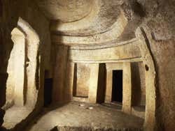 A view inside the ancient Hal Saflieni Hypogeum
