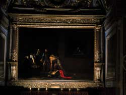 A photo of a painting by Caravaggio