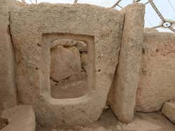 One of the stone features at Hagar Qim